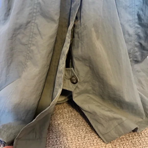 Vintage Banana Republic Men’s Green Trench Raincoat - size S - Picture 8 of 12